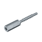OBO BETTERMANN - Vite ancoraggio 7,5x60 con manicotto di connessione in Acciaio zincato galvanicamente.