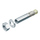 OBO BETTERMANN - Tassello a cuneo BZ-IG V SET con dado e rondella M6x50 zincato galvanicamente.
