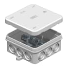 OBO BETTERMANN - 1804 piastra equipotenziale per bagno in scatola derivaz. 90,5x39 polietilene grigio chiaro RAL 7035.