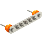 OBO BETTERMANN - 1802 Piastra equipotenziale BigBar / 5 connessioni 5xM10 Acciaio INOX A2 1.4301.