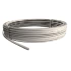 OBO BETTERMANN - Conduttore rotondo con rivestimento in PVC 8mm Alluminio bianco crema RAL 9001.