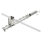 OBO BETTERMANN - Supporto asta tetto regolabile lunghezza variabile 35 mm in acciaio inossidabile A2 1.4301.