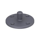 OBO BETTERMANN - 194K Base adesiva con strisce M8 Poliammide grigio.