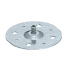 OBO BETTERMANN - Piastra di base 199 DIN con bullone filettato M8 100x100x2 in Acciaio zincato continuo.