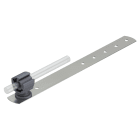 OBO BETTERMANN - 157 NB-VA supporto conduttore tetto per tetto in ardesia 260mm acciaio, INOX A2 1.4301.
