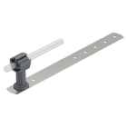 OBO BETTERMANN - 157 ND-VA Supporto conduttore tetto per tetto in ardesia 260mm Acciaio, INOX A2 1.4301.