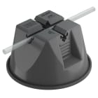 OBO BETTERMANN - Supporto conduttore tetto per tetti piani da 8 a 10mm in poliammide/polietilene nero.
