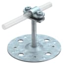 OBO BETTERMANN - Supporto conduttore tetto per tetti piani 60mm in acciaio zincato a caldo per immersione.