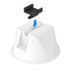 OBO BETTERMANN - 165 MBG HFL adattatore supporto tetti per conduttori piatti 30x3,5 polipropilene nero.