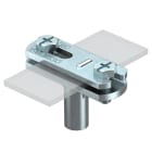 OBO BETTERMANN - Morsetto di fissaggio per conduttori piatti 30mm in zinco pressofuso galvanizzato DIN 168.