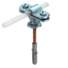 OBO BETTERMANN - Morsetto di fissaggio zincato con vite per legno 8-10mm, pressofuso, 113 B-Z-HD.
