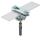 OBO BETTERMANN - Morsetto di fissaggio zincato per conduttori piatti 30mm, pressofuso in zinco galvanizzato.
