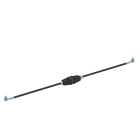 OBO BETTERMANN - Spinterometro 2 cavi connessione equipotenziale indiretta 2x1m con colla a caldo nera.