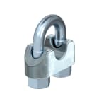 OBO BETTERMANN - Morsetto per cavo metallico 6mm in acciaio zincato galvanicamente 947G.