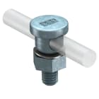 OBO BETTERMANN - Morsetto di fissaggio per conduttore tondo 8-10mm in acciaio zincato a caldo.