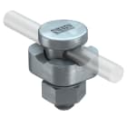 OBO BETTERMANN - Morsetto di fissaggio per conduttore tondo 8-10mm in acciaio zincato a caldo per immersione DIN-FT 5001.