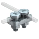 OBO BETTERMANN - Morsetto di fissaggio DIN-FT per conduttori tondi 8-10mm in acciaio zincato a caldo per immersione.