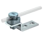 OBO BETTERMANN - Morsetto di fissaggio 8-10mm in acciaio zincato a caldo con leganti montati.