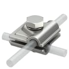 OBO BETTERMANN - Connettore rapido tondo/tondo in acciaio inox V4A 1.4571/1.4404, 40x40mm, codice 249, grado di variazione Vario.