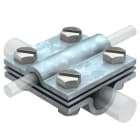 OBO BETTERMANN - Morsetto a croce 8-10mm in acciaio zincato a caldo per immersione, 252 FT.