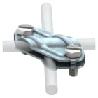OBO BETTERMANN - Morsetto a croce 8-10mm in acciaio zincato a caldo per immersione, 250 pezzi.