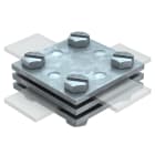 OBO BETTERMANN - Morsetto a croce 30mm DIN 256 in acciaio zincato a caldo per immersione.