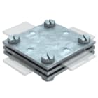 OBO BETTERMANN - Morsetto a croce 40mm DIN 256 in acciaio zincato a caldo per immersione.