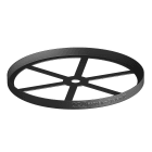 OBO BETTERMANN - Riscontro per FangFix 16kg in Polipropilene nero senza ancoraggio.