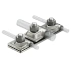 OBO BETTERMANN - Piastra di collegamento per due conduttori ISCON 16x8-10mm in acciaio inox A2 1.4301.