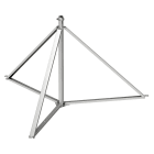OBO BETTERMANN - Supporto treppiede per asta isolata 1,65x1,85m in alluminio ISFANG 3B-150.