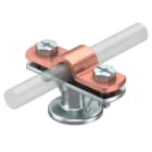 OBO BETTERMANN - 113 Supporto Asta Zinco Pressofuso Zincato 16mm B-Z16.