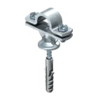 OBO BETTERMANN - 113 B-Z-HD supporto asta con vite per legno ancoraggio 16mm zinco pressofuso zincato.