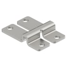 OBO BETTERMANN - Staffa parete gancio centrale per pass a rivettare avvitare 47x32x9 Acciaio INOX A4 1.4571 non trattato ulteriore trattamento WB GR A4.