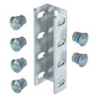 OBO BETTERMANN - VUS 7 FT giunto per profilato a U compresi i bulloni 190x61 acciaio zincato caldo immersione.