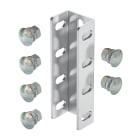 OBO BETTERMANN - VUS 7 A2 giunto per profilato a U con bulloni 190x61 in Acciaio INOX A2 1.4301, non trattato, per ulteriore trattamento.