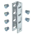 OBO BETTERMANN - VUS 5 FT giunto per profilato a U con bulloni 190x44 in Acciaio zincato a caldo per immersione. 6018505