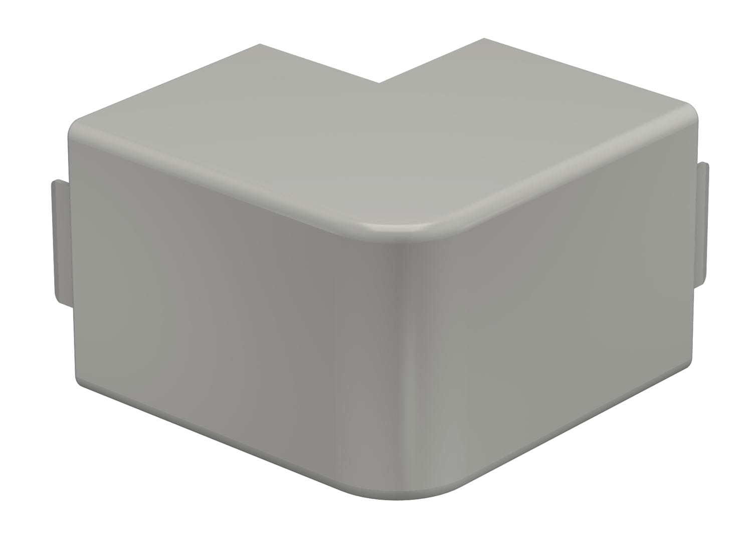 OBO BETTERMANN - Coperchio angolare esterno 60x60mm in Polivinilcloruro grigio pietra RAL 7030 WD HA60060GR.