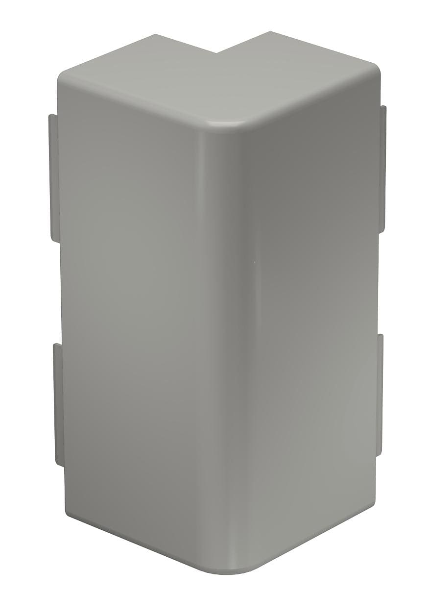 OBO BETTERMANN - Coperchio angolare esterno 60x210mm in Polivinilcloruro grigio pietra RAL 7030 WDHA60210GR.