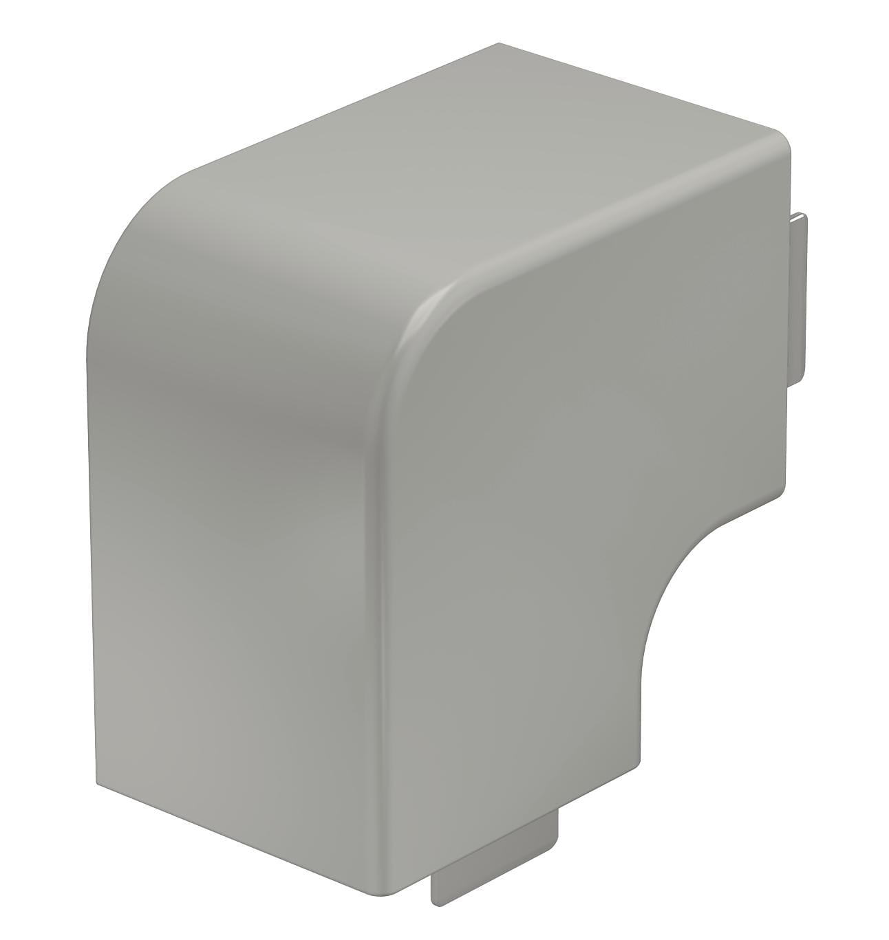OBO BETTERMANN - Coperchio angolo piano 60x60mm Polivinilcloruro grigio pietra RAL 7030 WDK HF60060GR.