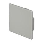 OBO BETTERMANN - Elemento terminale 60x60mm in Polivinilcloruro grigio pietra RAL 7030 WD HE60060GR.