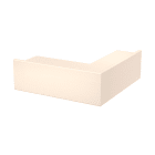 OBO BETTERMANN - Angolo esterno 348x130x100 in Polivinilcloruro bianco crema RAL 9001.