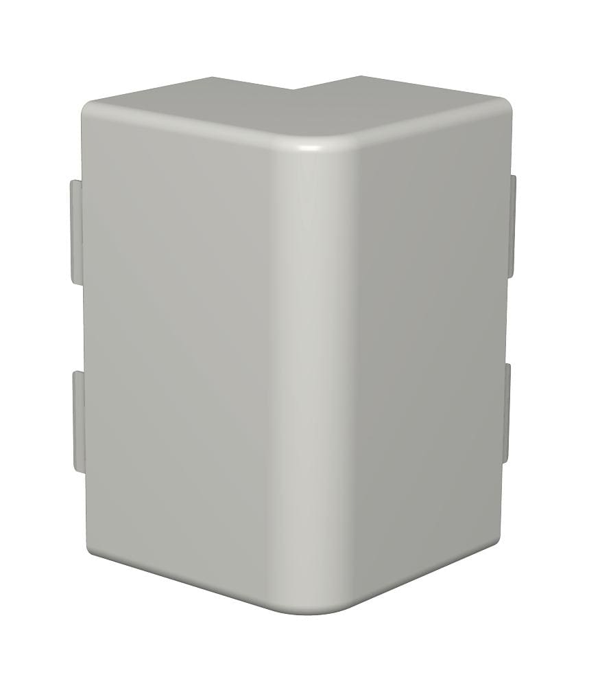 OBO BETTERMANN - Coperchio angolare esterno 60x150mm in Polivinilcloruro grigio pietra RAL 7030 WD HA60150GR.