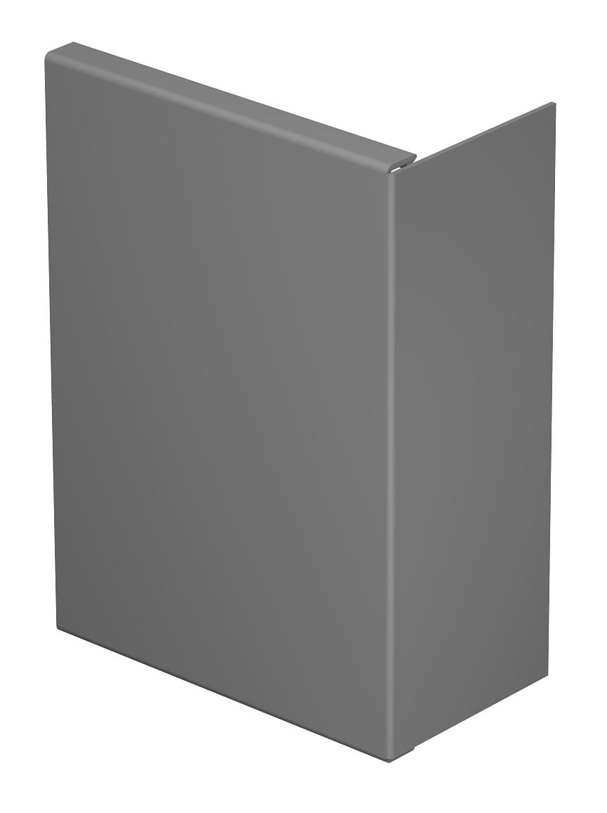 OBO BETTERMANN - Elemento terminale 80x210mm in polivinilcloruro grigio pietra RAL 7030.