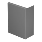 OBO BETTERMANN - Elemento terminale 80x210mm in polivinilcloruro grigio pietra RAL 7030.