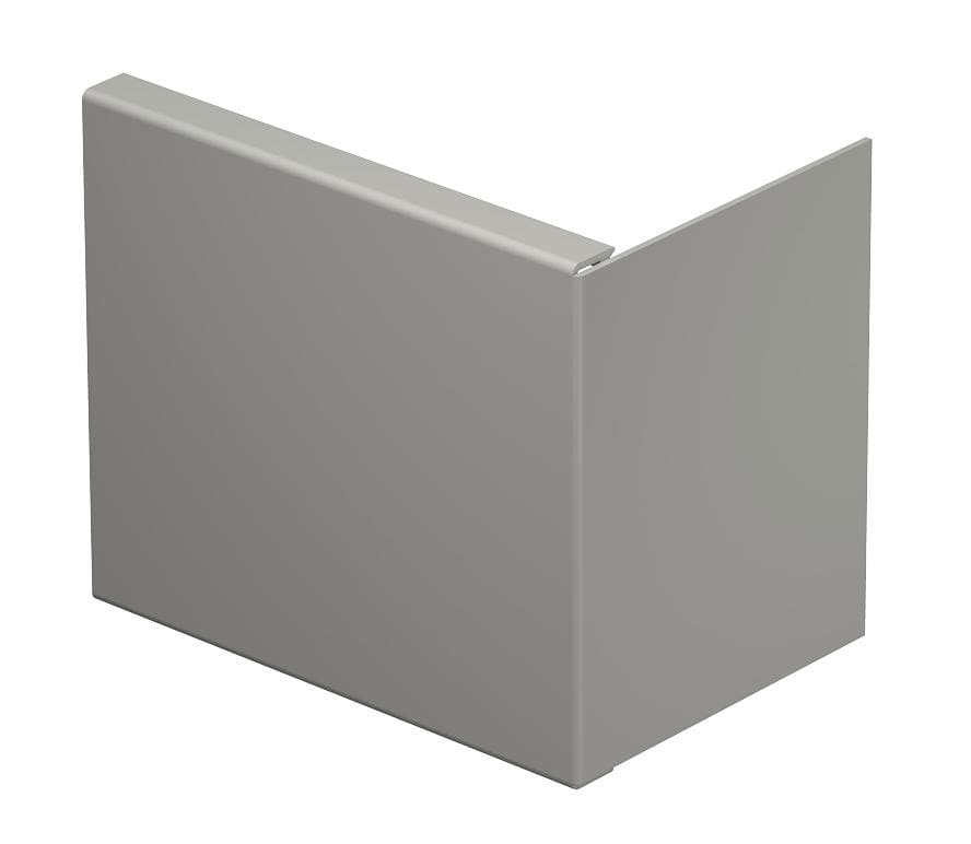 OBO BETTERMANN - Elemento terminale 100x130mm in Polivinilcloruro grigio pietra RAL 7030 WD HE100130GR.
