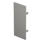 OBO BETTERMANN - Elemento terminale 100x230mm in Polivinilcloruro grigio pietra RAL 7030 WD HE100230GR.