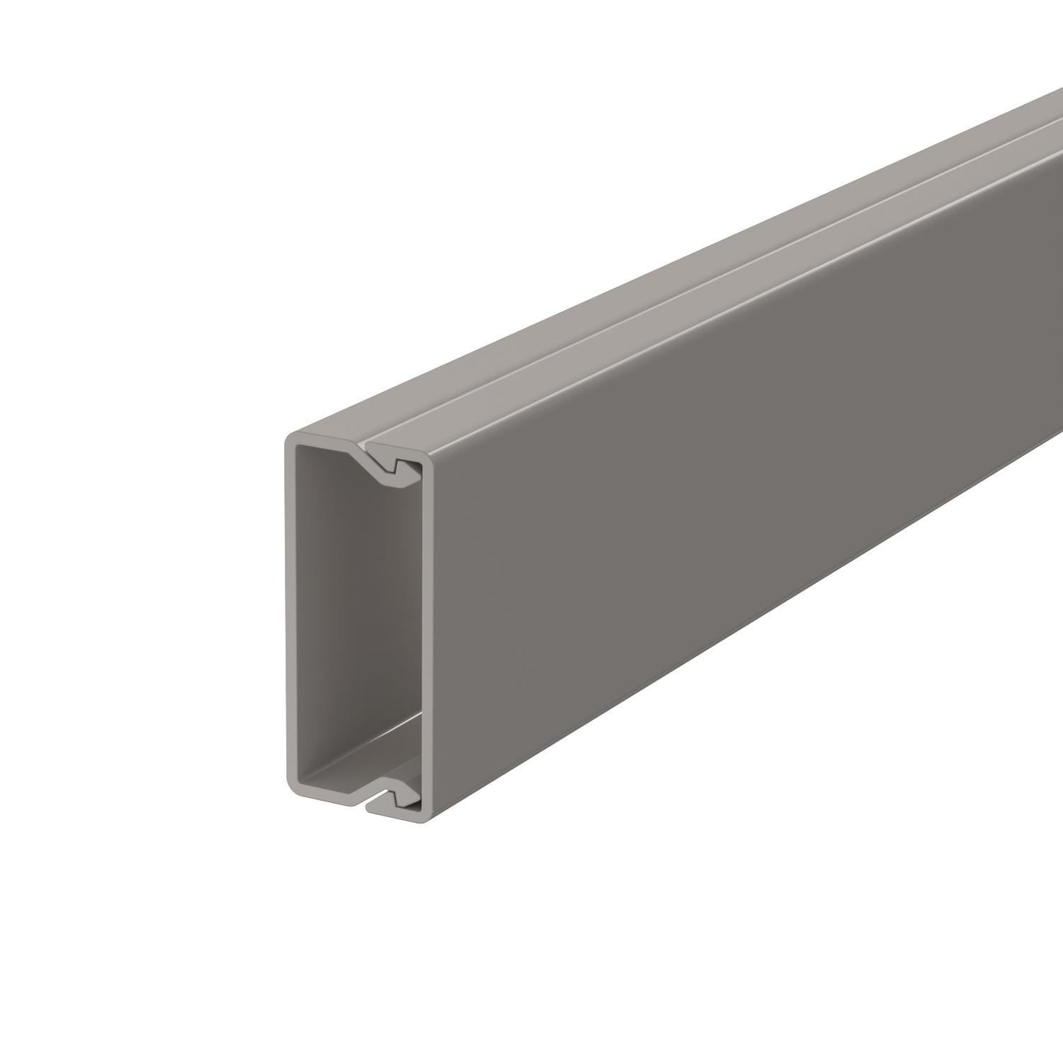 OBO BETTERMANN - Canale portacavi parete base preforata 15x40x2000 Polivinilcloruro grigio pietra RAL 7030.