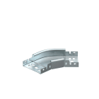 OBO BETTERMANN - RBM 45 310 FS Curva 45 con connettore rapido 35x100 Acciaio zincato in continuo.