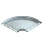 OBO BETTERMANN - RBM 90 330 FS Curva 90 con connettore rapido 35x300 Acciaio zincato in continuo. 6041014