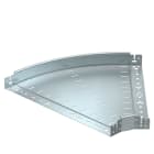 OBO BETTERMANN - RBM 45 660 FS Curva 45 con connettore rapido 60x600 Acciaio zincato in continuo.